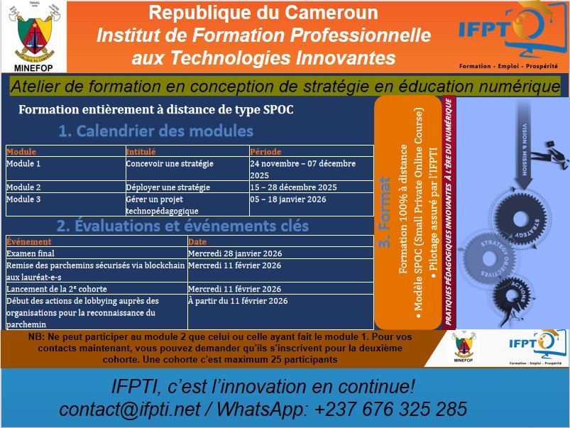 Planning officiel